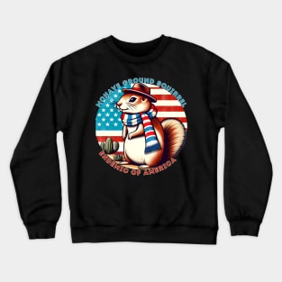 Endemic species of America: MOHAVE GROUND SQUIRRE Crewneck Sweatshirt